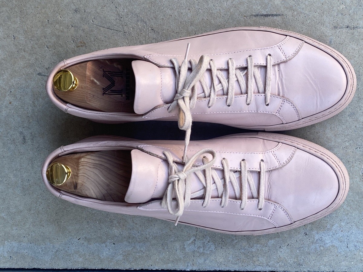 auth COMMON PROJECTS dusty pink suede ACHILLES Sneakers Shoes 38