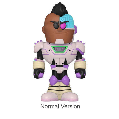 Teen Titans Go! Cyborg Collectible 3.75" Vinyl Soda Figure Chase Ships 1 in 6 - Picture 2 of 3