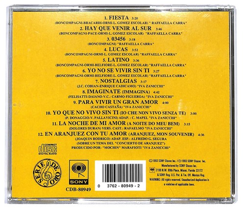 EBOND Raffaella Carra / Iva Zanicchi - 12 Grandes Exitos - Sony - CD CD119217 - Foto 2 di 2