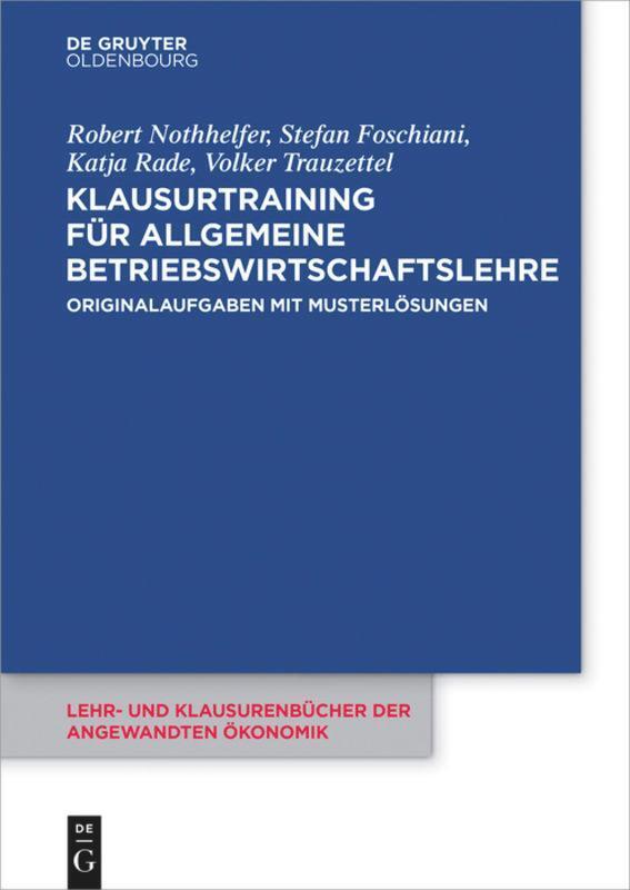 Klausurtraining Für Allgemeine Betriebswirtschaftslehre Robert