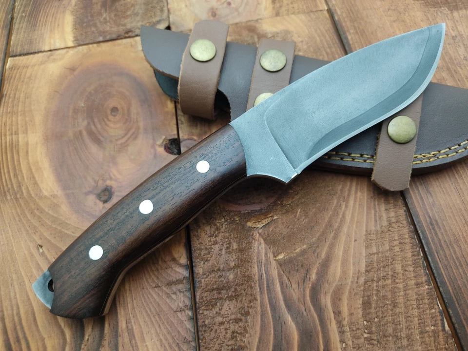 Custom Handmade 1095 Steel Acid Washed EDC Knife Camping Survival Hunting Knife - Image 2 of 4