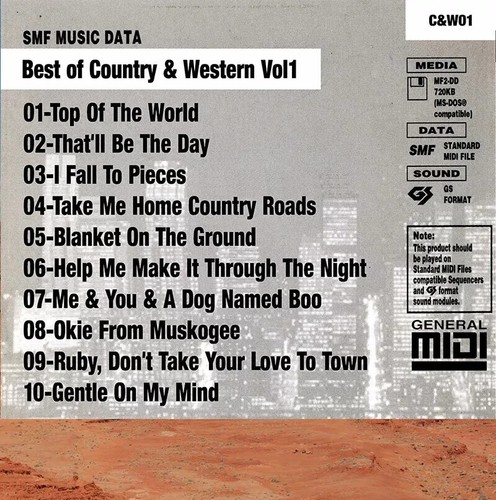 Pro Midi File Floppy Disk - Country & Western Vol-1 - Bild 2 von 2