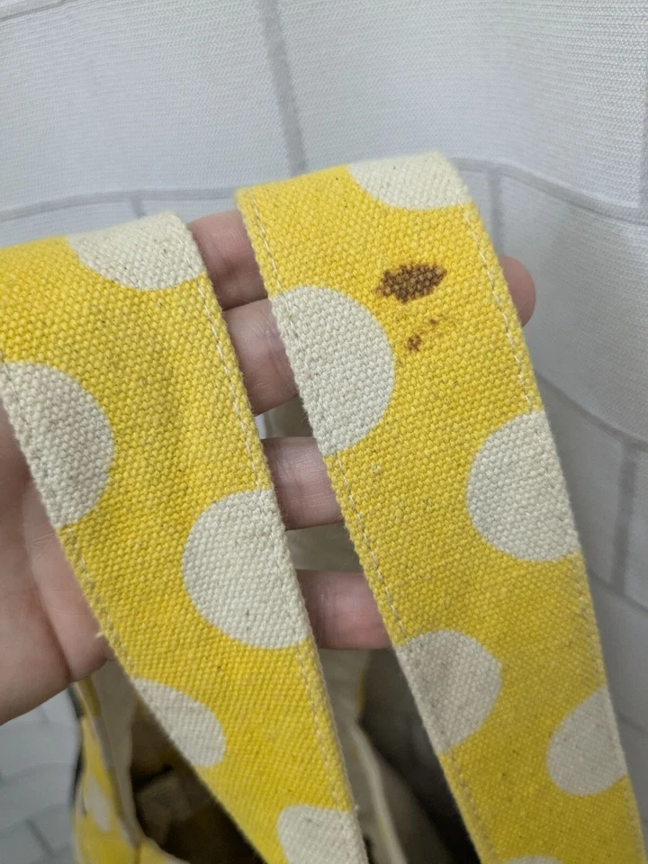 Bolso de Mano Disney Loungefly Minnie Mouse Lona Cinta Amarilla con Defecto Foto 3 de 4