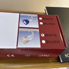 1no Ansell 1metre Length Of Track With 3no LED Spot Lights In White