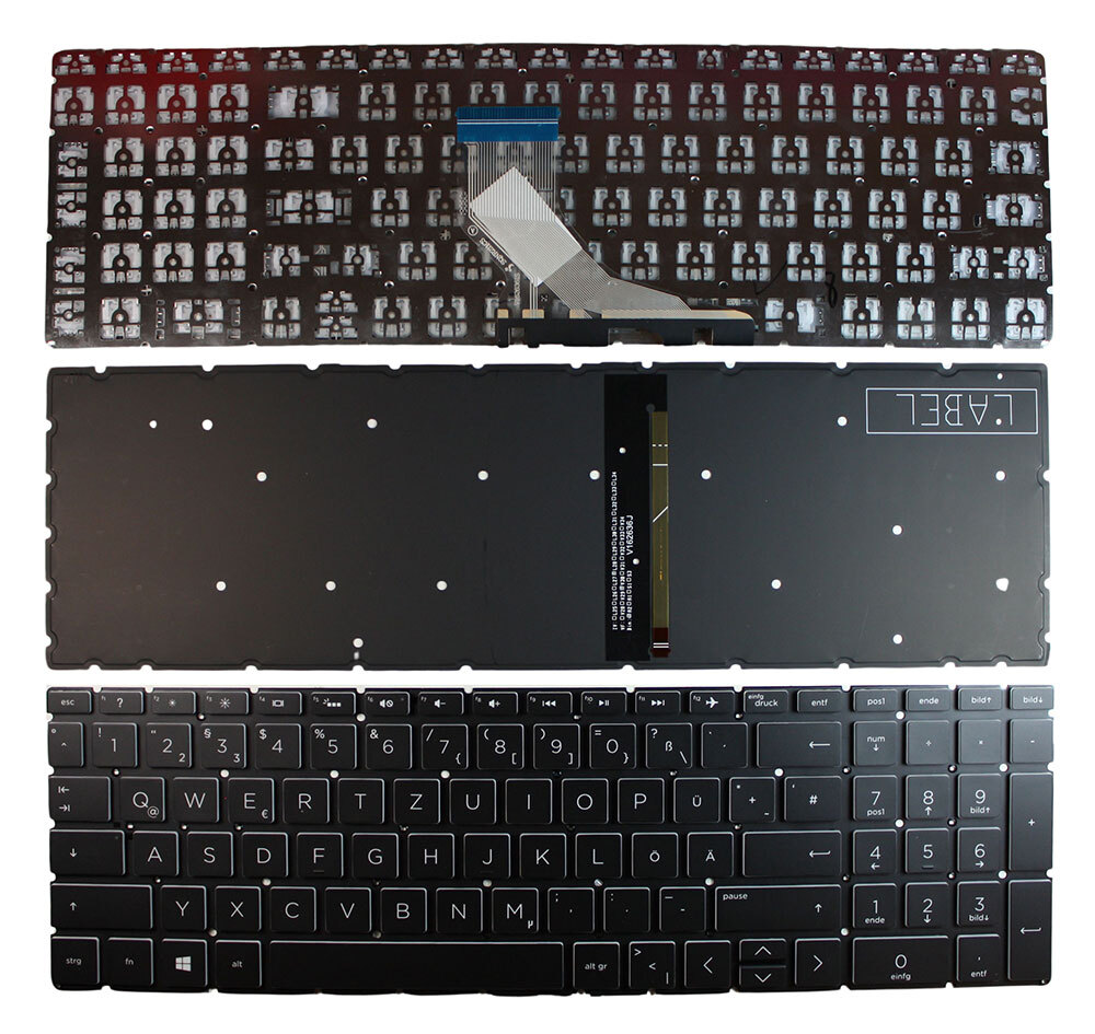 Ersatz-Tastatur Für HP Home 15-BS012CA – UK-Layout, Hinterleuchtet, Silber