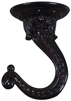 Holdall Large Steel Ceiling Hook Black C127wcc 90277 2-1/4-inch Swag Hook - Holdall Large Steel Ceiling Hook Black C127wcc 90277 2-1/4-inch Swag Hook -