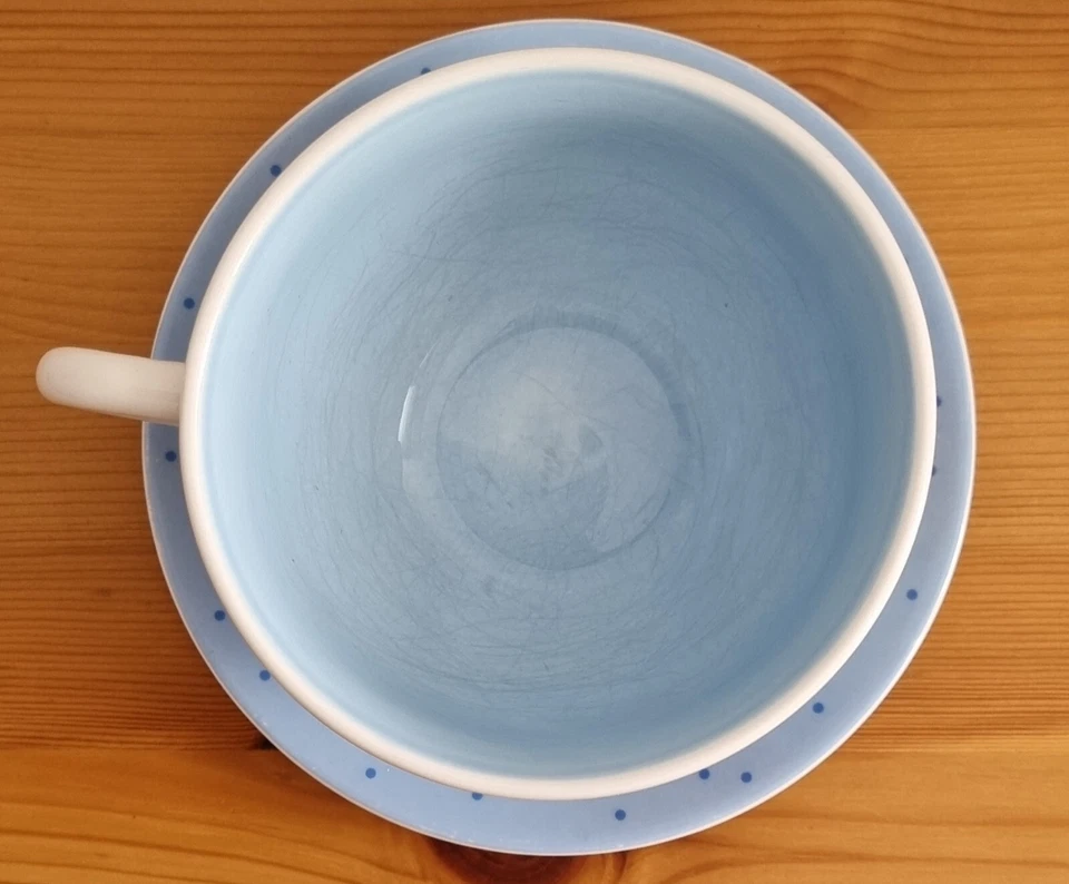 Haba Porzellan Set Rollschuhbär Müsli Schale / Teller / Tasse  - Bild 3 von 4