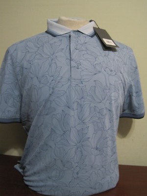 G/Fore G4 Iris mens Small medium or Large Driz Blue Golf polo shirt NWT Riviera