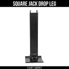CURT Replacement Direct-Weld Square Jack Drop Leg for #28512 28957