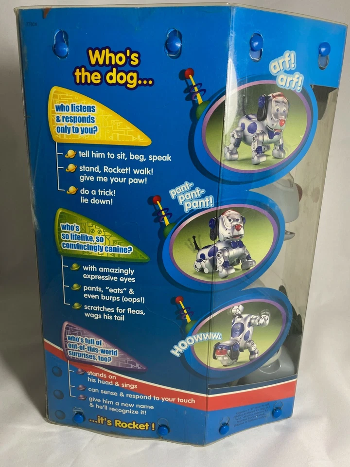 Fisher Price Rocket the Wonder Perro Robótico Mascota Plateado De Colección Nuevo Foto 2 de 4