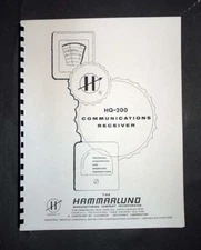 HAMMARLUND HQ200 HQ-200 Receiver Manual Issue 1