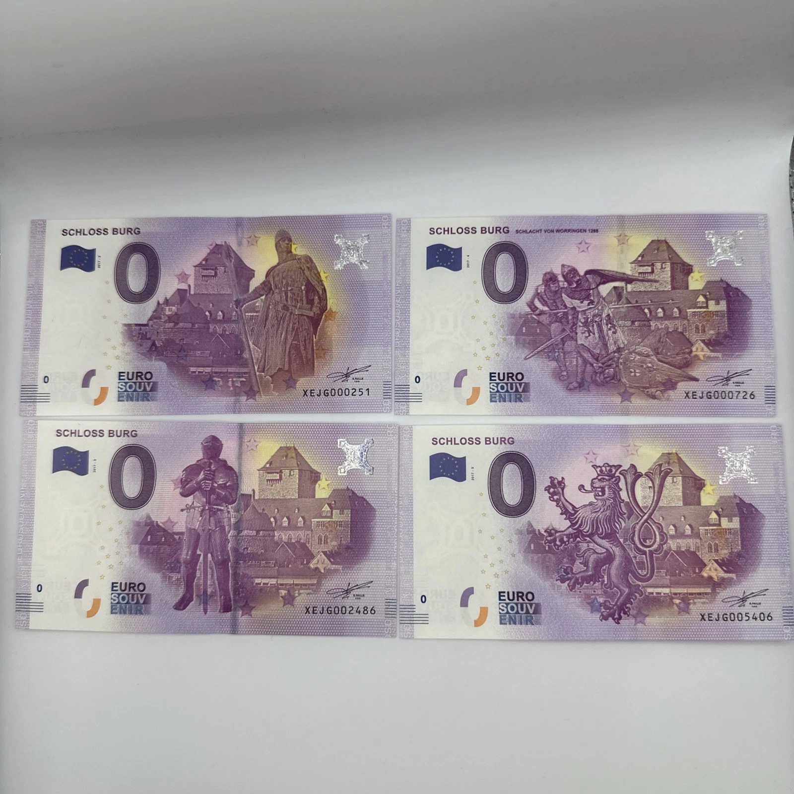Billet Zéro 0 € Euro Touristique / Souvenir 2017