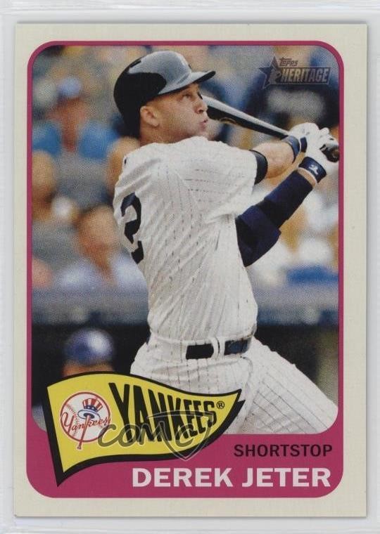 2014 Topps Heritage Action Variation SP Derek Jeter #433 HOF 1o8a