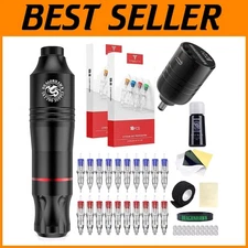 Lightweight Wireless Tattoo Pen Kit with LCD Power Supply, Perfect for Beginners