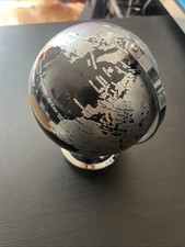 World Globe Black Globe With Metal Stand Globes Bookshelf Decoration Desktop