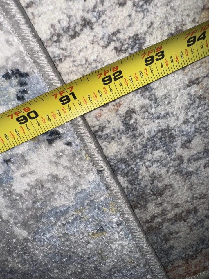 NEW Gray, Mustard, And Pink Abstract Modern Area Rug - 5’2” x 7’7” - Image 4 of 4