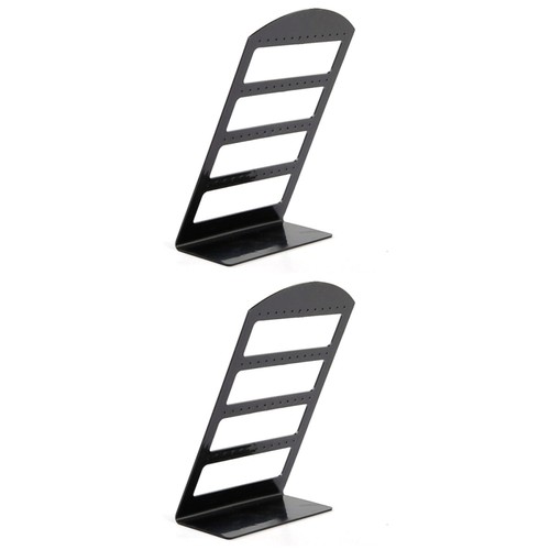2 Pack Plastic Earring Boards Girls Holder Organizer Display Rack