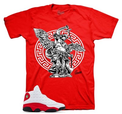 Shirts To Match AJ Retro 13 Chicago Cherry Sneakers - Archangel T