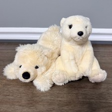 Aurora Miyoni Polar Bear with Aurora Polar Bear Cub Plush Set