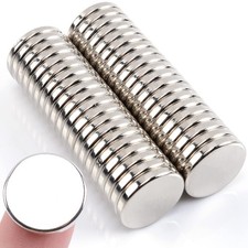 MIN CI 40 Pcs Super Strong Neodymium Disc Magnets, 18mm x 3mm 40pack, Silver