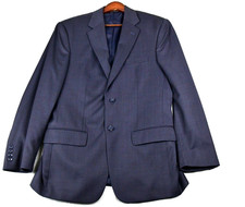 JoS. A. Bank Blazer Men's 39R Blue Check Jacket Sport Coat