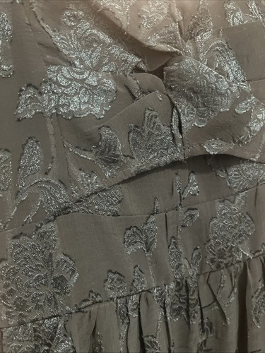Trixxi Women’s Green Floral Puff Sleeve Mini Dress Size Large - Picture 2 of 6