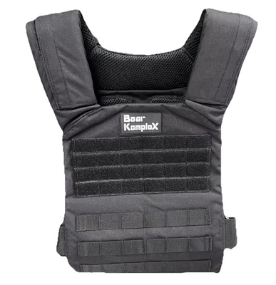 Bear Komplex Gewichthebeweste Schwarz Erwachsene Verstellbar Neu