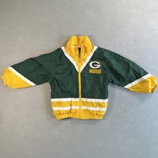 Green Bay Packers NFL Touchdown Club Kid's Jacket Size 6 Bomber Style Team Logo