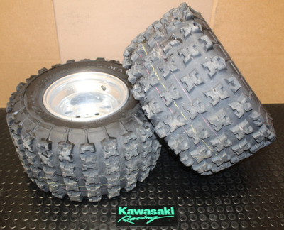 03-10 Kawasaki KFX 700 D.I.D 4/137 Rear Wheels 22x11-10 GBC XC