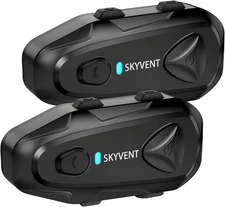 Q4 Motorcycle Bluetooth Communication System Headset Intercom, 4 Riders 1500M Mu