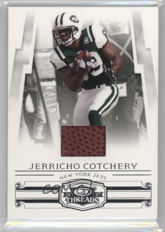 2007 Donruss Threads Threads Footballs 188/250 Jerricho Cotchery #34 h3a