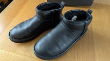 UGG Ultra Classic Mini Leather Boots, Short (Genuine) - Size 8 UK