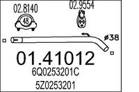 MTS Abgasrohr 01.41012 FüR Seat Skoda VW Fabia Polo 6L1 Ibiza 4 5 6R1 6C1 FOX 2