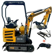 AGT Mini Excavator Tracked Digger w/Pilot Control 13.5HP Gas B&S XR2100 Engine