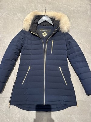 Moose Knuckles Jacke Parka Winterjacke Damen Gr. S Marine NP 1295  wie Neu 