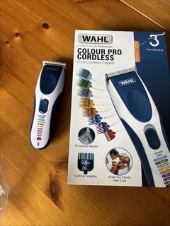 Wahl Colour Pro Cordless Clipper Blue/White