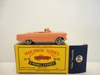 1957 MOKO Lesney Matchbox No.39 'FORD ZODIAC'-SILVER PLASTIC-w/B5 box-see photos