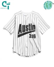 Stone Cold Steve Austin 316 White Baseball Jersey