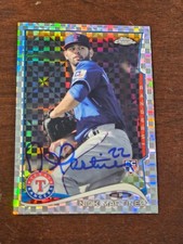 2014 Topps Chrome Xfractor NICK MARTINEZ Rangers In-Person Signed  AUTO