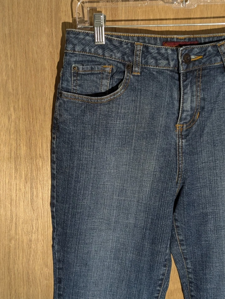 Hillard & Hanson Vaqueros Mujer Talla 10 Bootcut Alto Rise Denim Azul Foto 2 de 4