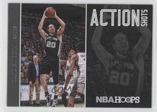 2013-14 NBA Hoops Action Shots Manu Ginobili #4 HOF 0k4