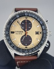 Imagen de Citizen Chandler Eco-Drive 43mm Silver Stainless Steel Case with Brown Strap