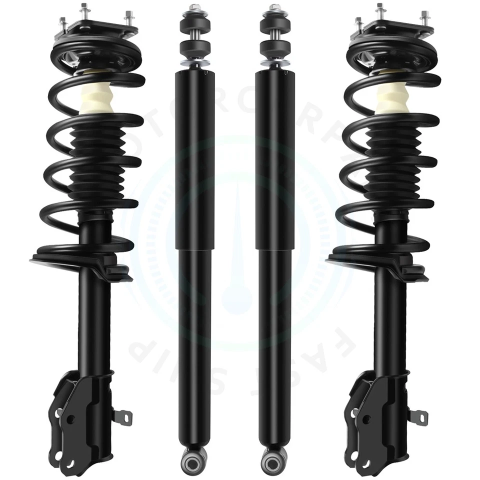 For 2007-2012 Mazda CX-7 4x Front Complete Struts Mounts Spring & Rear Shocks - Image 2 of 4