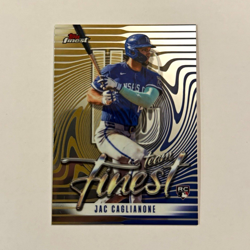 Topps Finest 2026 Jac Caglianone RC Team Finest Insert TF-21 Kansas City Royals
