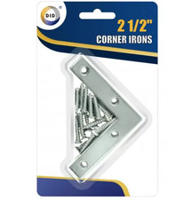 Corner Iron L Shaped 4 X Flat Brackets Metal  Angled Repair Braces/ Bracket 2.5"