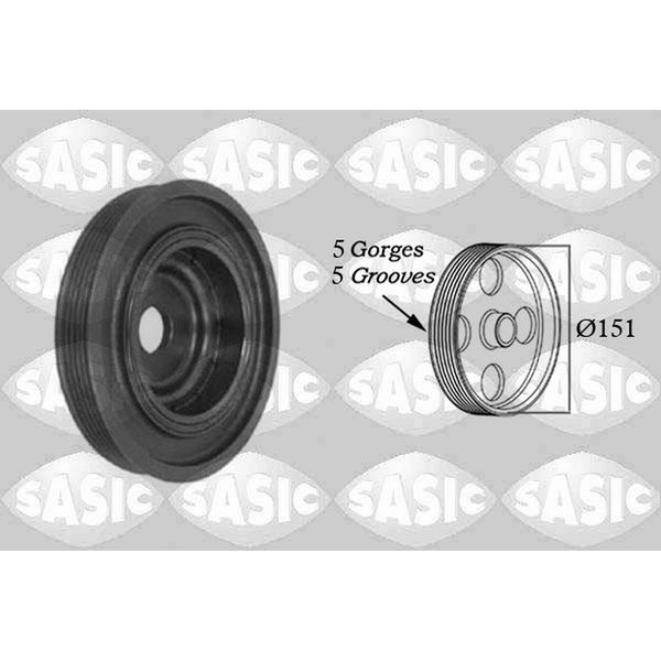 Sasic 2154008 Riemenscheibe, Kurbelwelle-image