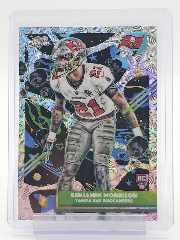 BENJAMIN MORRISON 2025 TOPPS COSMIC CHROME ROOKIE NUCLEUS #193 BUCCANEERS Q4193