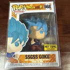 Funko Pop! Vinyl: Dragon Ball SSGSS Goku Hot Topic (Exclusive) #668 With Case.!