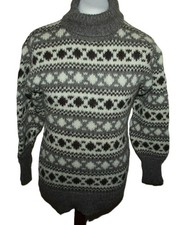 Scandia Island Rollkragenpullover Gr 46 S Herren islander norweger Wolle