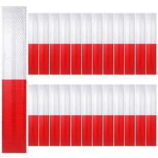 Reflective Trailer Safety Tape Red White DOT Visibility Stickers 2x12